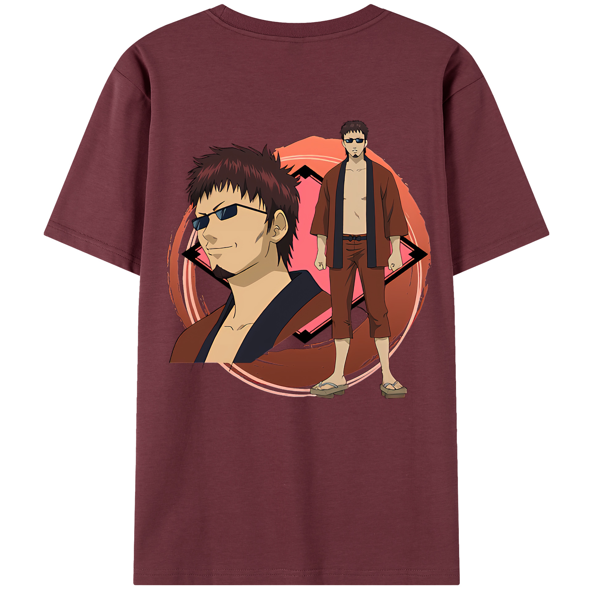 （画像用） ぎんたま 坂田銀時（さかたぎんとき） 神楽 志村新八（しむら しんぱち） GINTAMA Sakata Gintoki Kagura Shimura Shinpachi 綿100％半袖Tシャツ（背面プリント）